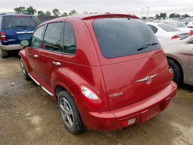 3A4GY5F91AT215671 - 2010 CHRYSLER PT CRUISER RED photo 3