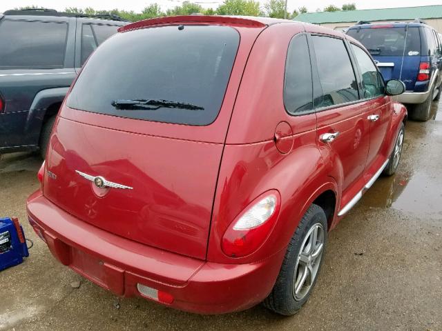 3A4GY5F91AT215671 - 2010 CHRYSLER PT CRUISER RED photo 4