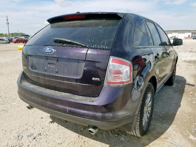 2FMDK38C87BB37994 - 2007 FORD EDGE SEL PURPLE photo 4