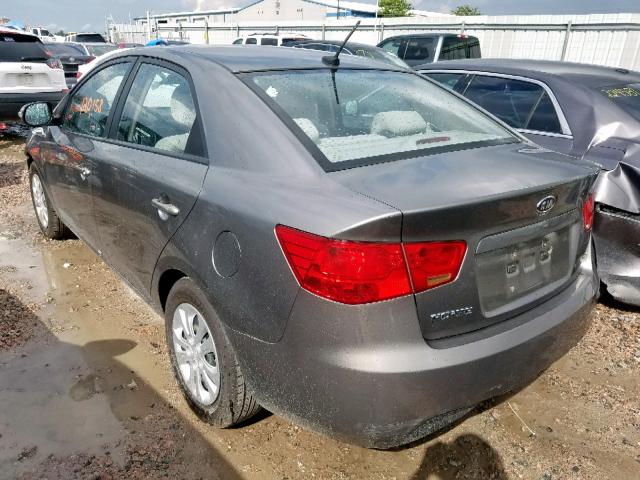 KNAFU4A22A5061065 - 2010 KIA FORTE EX GRAY photo 3