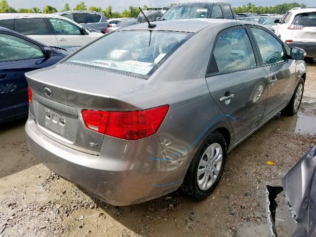 KNAFU4A22A5061065 - 2010 KIA FORTE EX GRAY photo 4