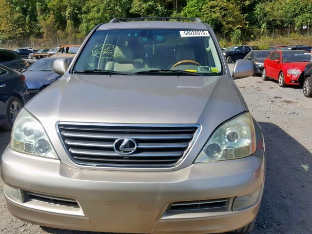 JTJBT20X650075119 - 2005 LEXUS GX 470 GOLD photo 9