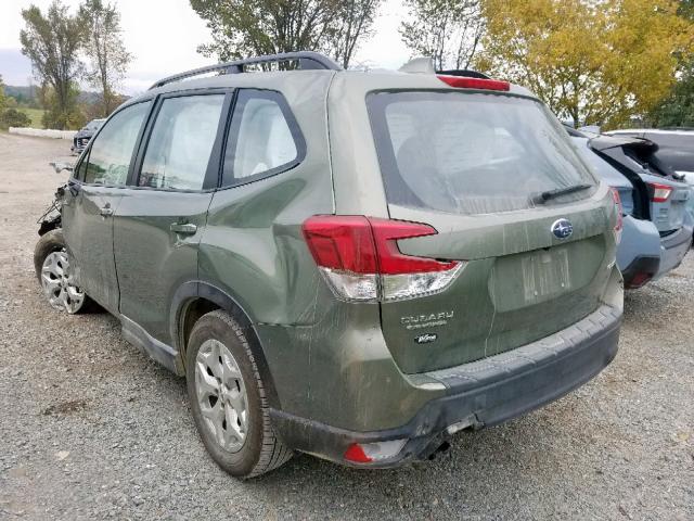 JF2SKACC1KH424016 - 2019 SUBARU FORESTER GREEN photo 3