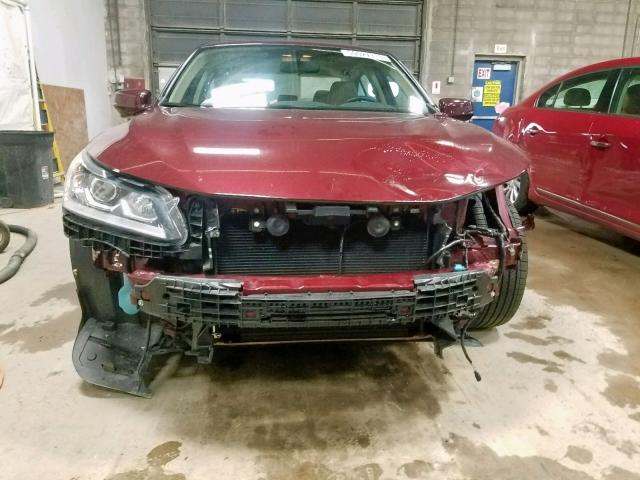 1HGCR2F73HA291149 - 2017 HONDA ACCORD EX MAROON photo 9