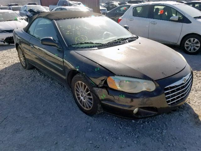 1C3EL55R04N289248 - 2004 CHRYSLER SEBRING LX BLACK photo 1