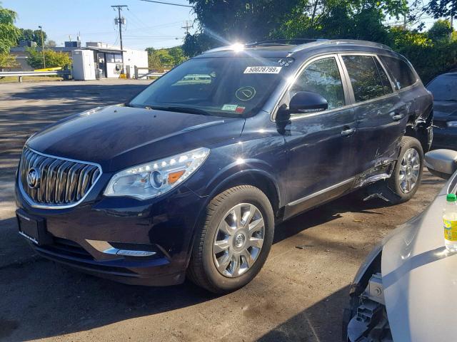 5GAKVBKD2GJ156133 - 2016 BUICK ENCLAVE BLUE photo 2