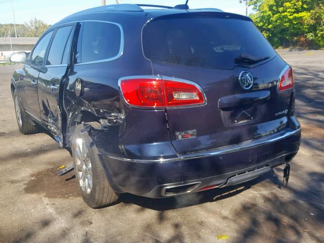 5GAKVBKD2GJ156133 - 2016 BUICK ENCLAVE BLUE photo 3