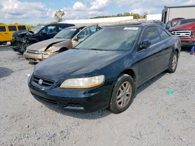 1HGCG22582A020511 - 2002 HONDA ACCORD EX BLACK photo 2