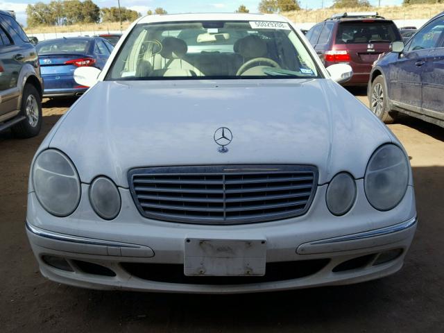 WDBUF65J03A185118 - 2003 MERCEDES-BENZ E 320 WHITE photo 9