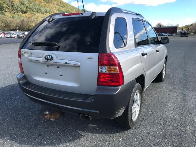 KNDJF724177331814 - 2007 KIA SPORTAGE L SILVER photo 4