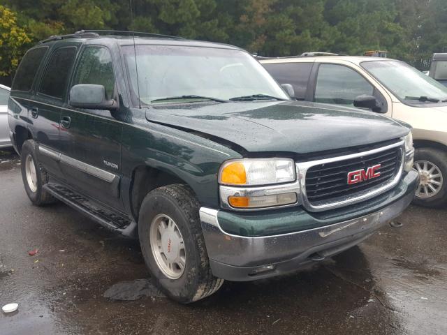 1GKEK13T01J169091 - 2001 GMC YUKON GREEN photo 1