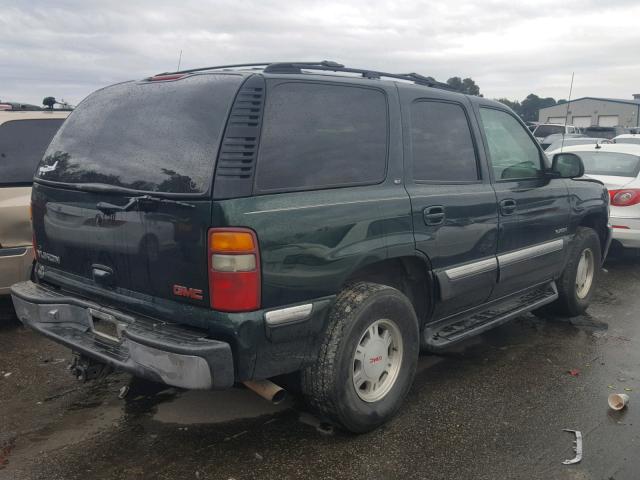 1GKEK13T01J169091 - 2001 GMC YUKON GREEN photo 4