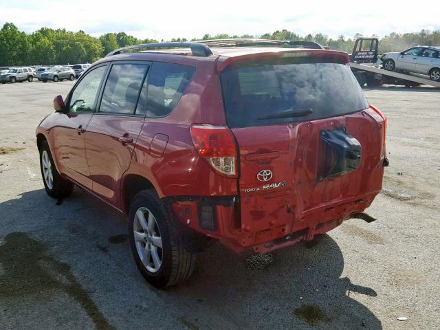 JTMBK31V175035707 - 2007 TOYOTA RAV4 LIMIT RED photo 3