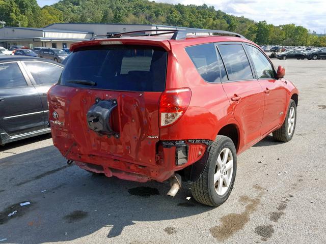 JTMBK31V175035707 - 2007 TOYOTA RAV4 LIMIT RED photo 4