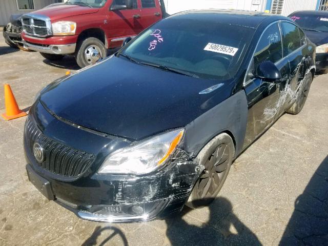 2G4GN5EX7E9264540 - 2014 BUICK REGAL PREM BLACK photo 2