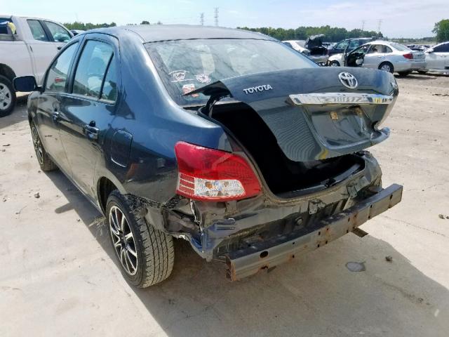 JTDBT923081252591 - 2008 TOYOTA YARIS GRAY photo 3