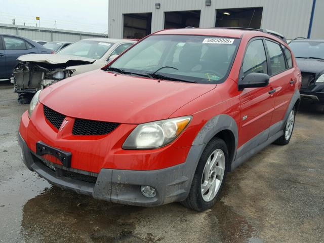 5Y2SL62874Z403478 - 2004 PONTIAC VIBE RED photo 2