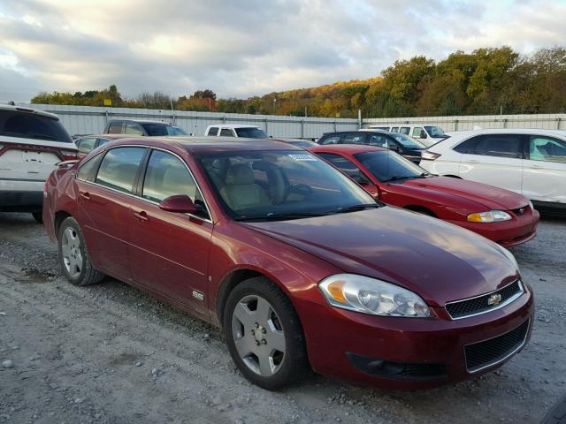 2G1WD58C389175184 - 2008 CHEVROLET IMPALA SUP RED photo 1