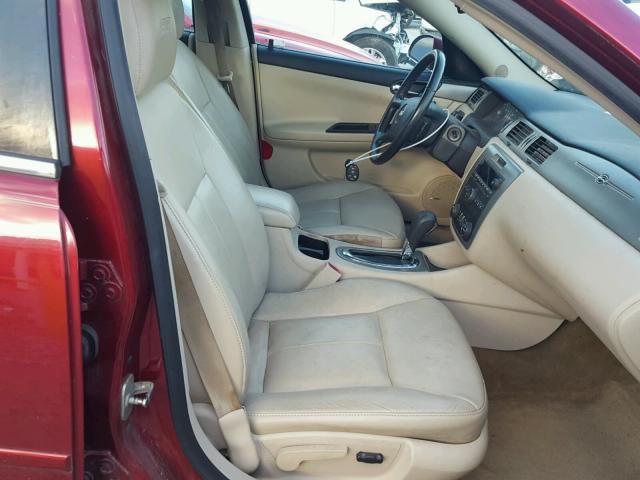 2G1WD58C389175184 - 2008 CHEVROLET IMPALA SUP Қызыл фото 5