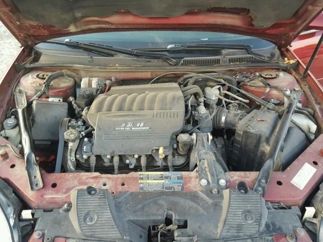 2G1WD58C389175184 - 2008 CHEVROLET IMPALA SUP Қызыл фото 7