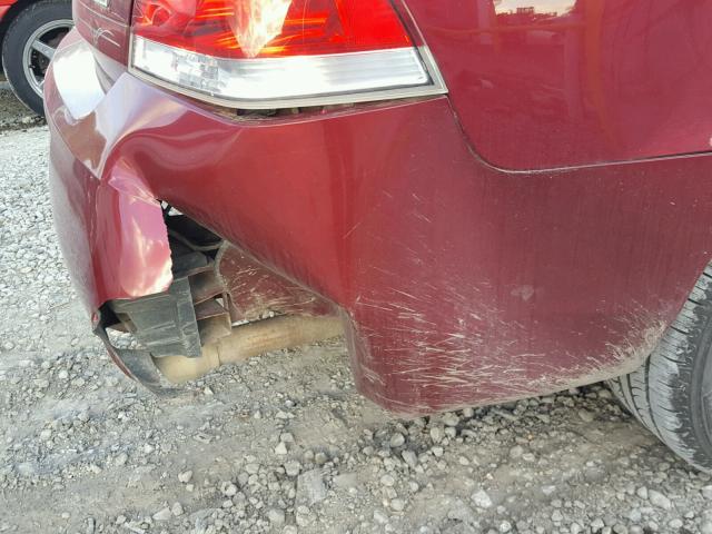 2G1WD58C389175184 - 2008 CHEVROLET IMPALA SUP Қызыл фото 9