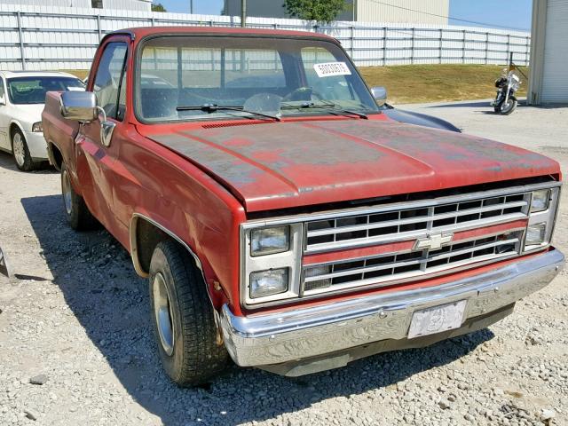 1GCDR14H7HF324245 - 1987 CHEVROLET R10 RED photo 1