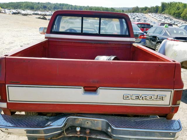 1GCDR14H7HF324245 - 1987 CHEVROLET R10 RED photo 6