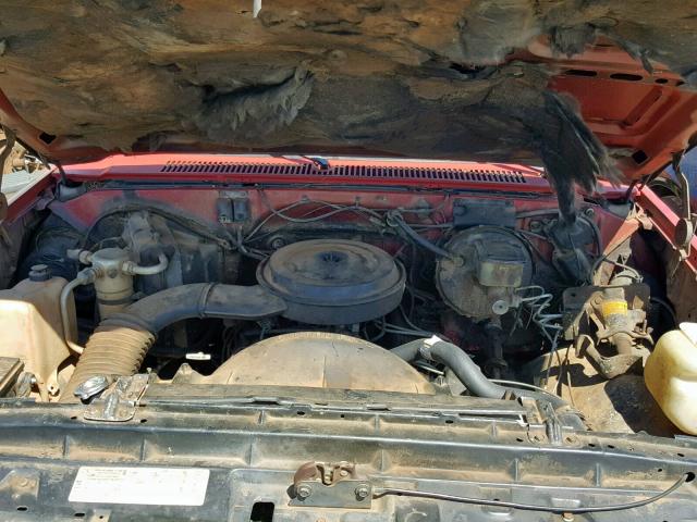 1GCDR14H7HF324245 - 1987 CHEVROLET R10 RED photo 7