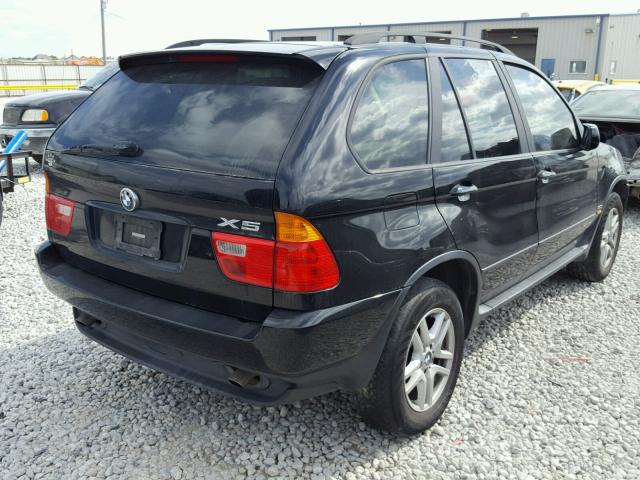 5UXFA53583LV90669 - 2003 BMW X5 3.0I BLACK photo 4