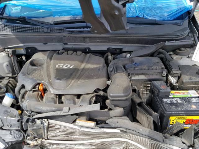 5NPEB4AC8BH247482 - 2011 HYUNDAI SONATA GLS SILVER photo 7