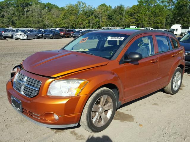 1B3CB3HA0BD221178 - 2011 DODGE CALIBER MA ORANGE photo 2