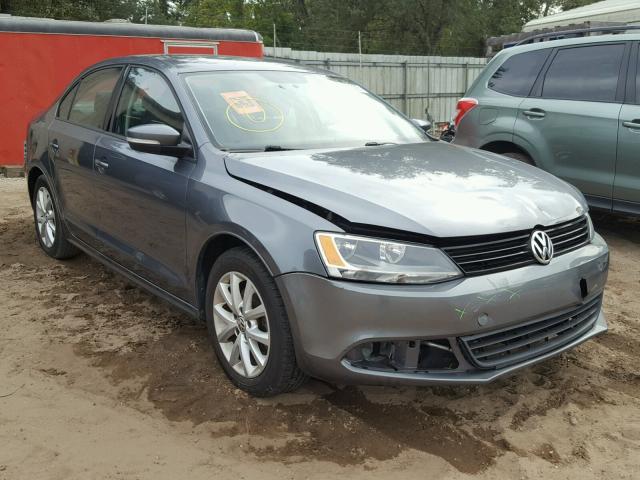 3VWDP7AJ1CM394345 - 2012 VOLKSWAGEN JETTA SE GRAY photo 1