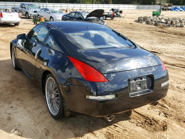 JN1BZ34D57M503400 - 2007 NISSAN 350Z COUPE BLACK photo 3