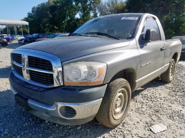 1D7HA16N76J124087 - 2006 DODGE RAM 1500 S GRAY photo 2