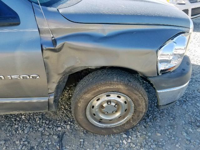 1D7HA16N76J124087 - 2006 DODGE RAM 1500 S GRAY photo 9