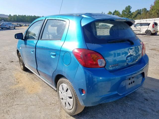 ML32A3HJ1EH024386 - 2014 MITSUBISHI MIRAGE DE BLUE photo 3