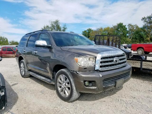 5TDBY68A88S001309 - 2008 TOYOTA SEQUOIA LI BROWN photo 1