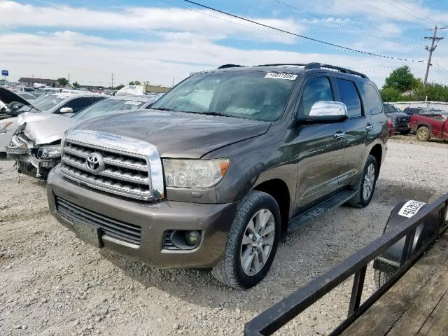 5TDBY68A88S001309 - 2008 TOYOTA SEQUOIA LI BROWN photo 2