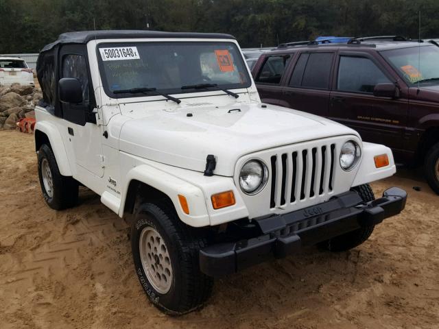 1J4FA29163P305054 - 2003 JEEP WRANGLER / WHITE photo 1