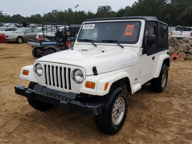 1J4FA29163P305054 - 2003 JEEP WRANGLER / WHITE photo 2