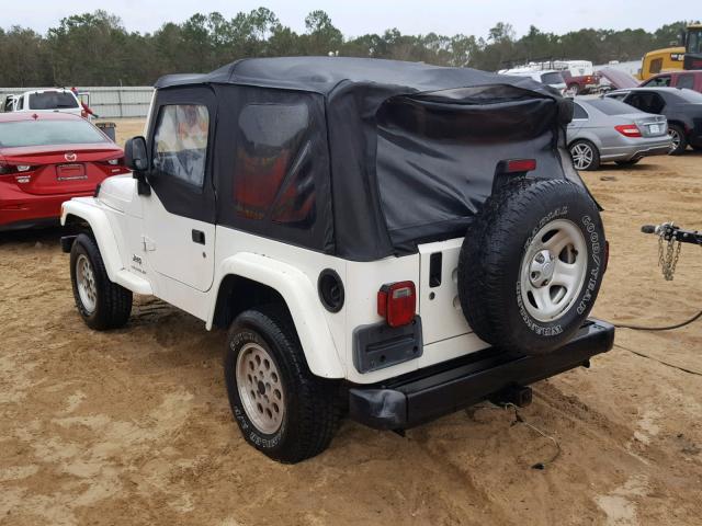 1J4FA29163P305054 - 2003 JEEP WRANGLER / WHITE photo 3