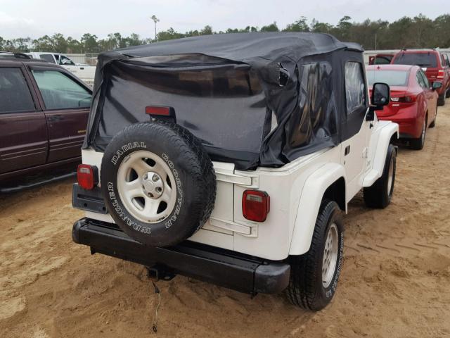 1J4FA29163P305054 - 2003 JEEP WRANGLER / WHITE photo 4