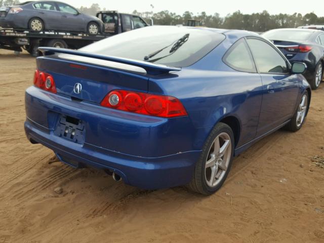 JH4DC53064S014446 - 2004 ACURA RSX TYPE-S BLUE photo 4