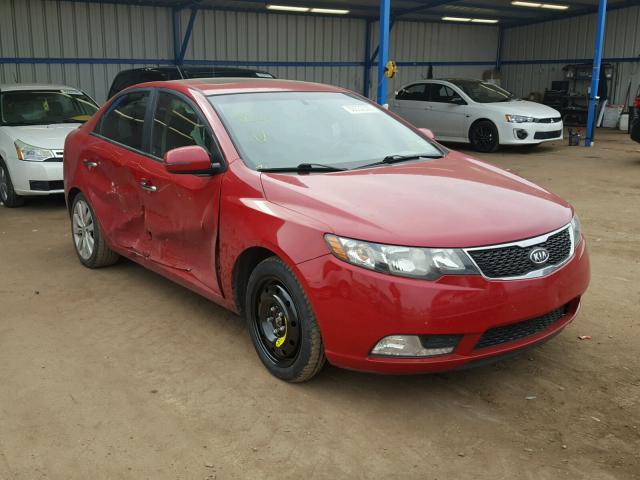 KNAFW4A32D5662158 - 2013 KIA FORTE SX RED photo 1