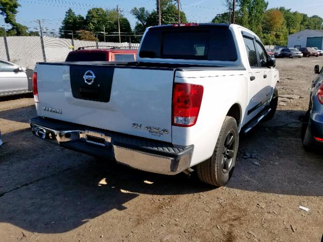 1N6AA0EJ8BN307843 - 2011 NISSAN TITAN S WHITE photo 4