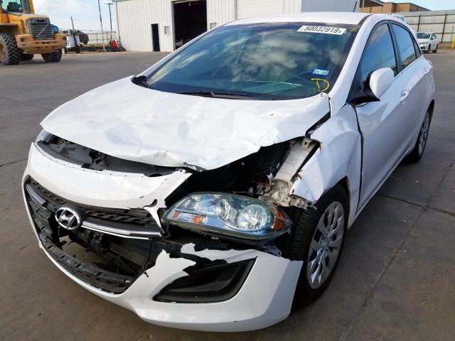 KMHD35LH1GU289198 - 2016 HYUNDAI ELANTRA GT WHITE photo 2