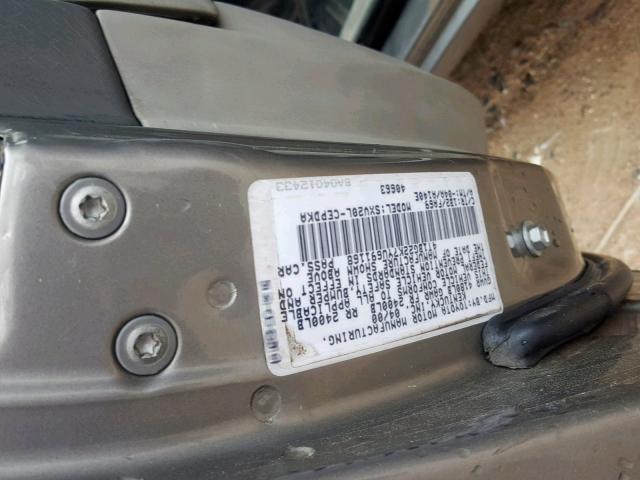 4T1BG22K7YU691168 - 2000 TOYOTA CAMRY CE  photo 10