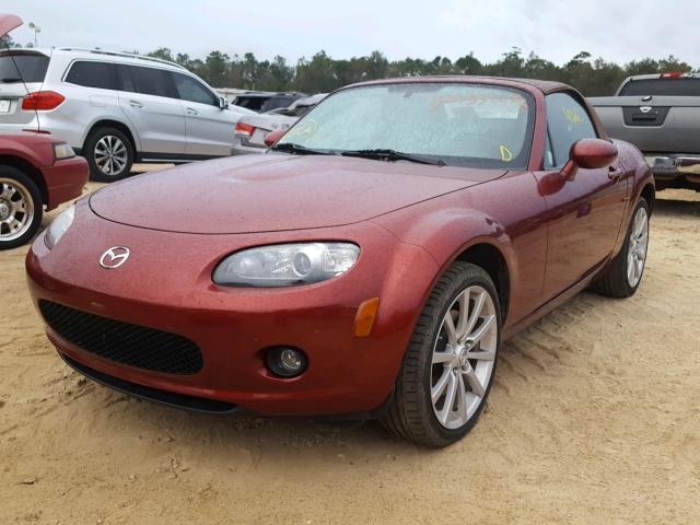 JM1NC25F980155728 - 2008 MAZDA MX-5 MIATA RED photo 2