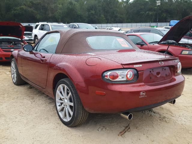 JM1NC25F980155728 - 2008 MAZDA MX-5 MIATA RED photo 3