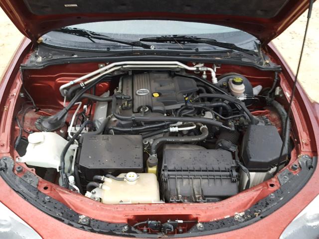 JM1NC25F980155728 - 2008 MAZDA MX-5 MIATA RED photo 7